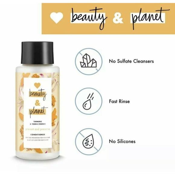 Love Beauty & Planet Turmeric Tonka Essence Prevent Preserve Conditioner 13.5... - Picture 3 of 5